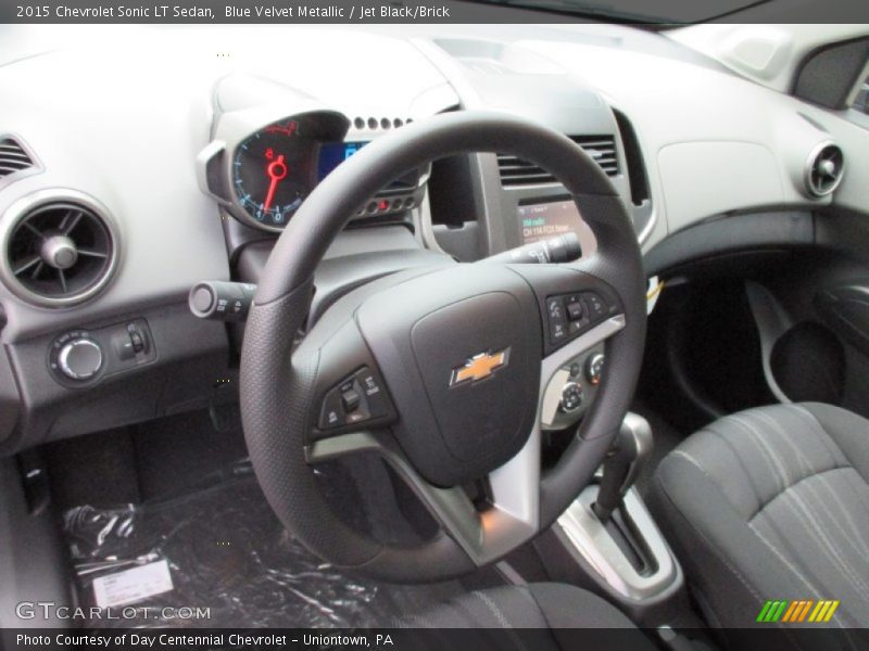 Blue Velvet Metallic / Jet Black/Brick 2015 Chevrolet Sonic LT Sedan