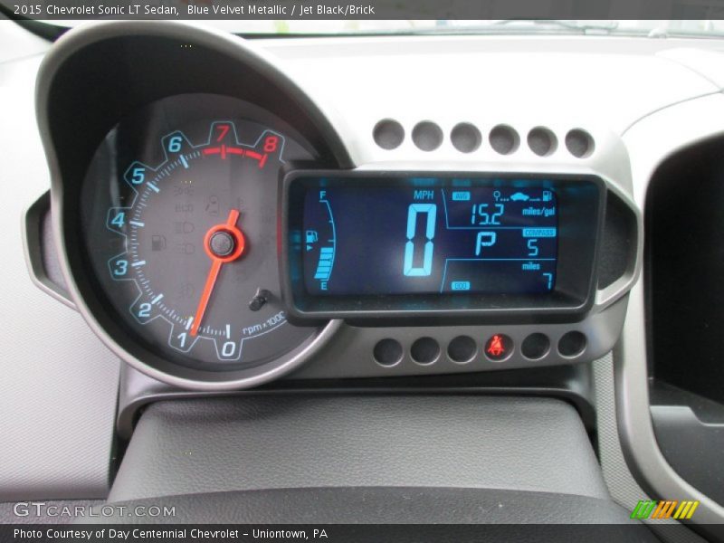Blue Velvet Metallic / Jet Black/Brick 2015 Chevrolet Sonic LT Sedan