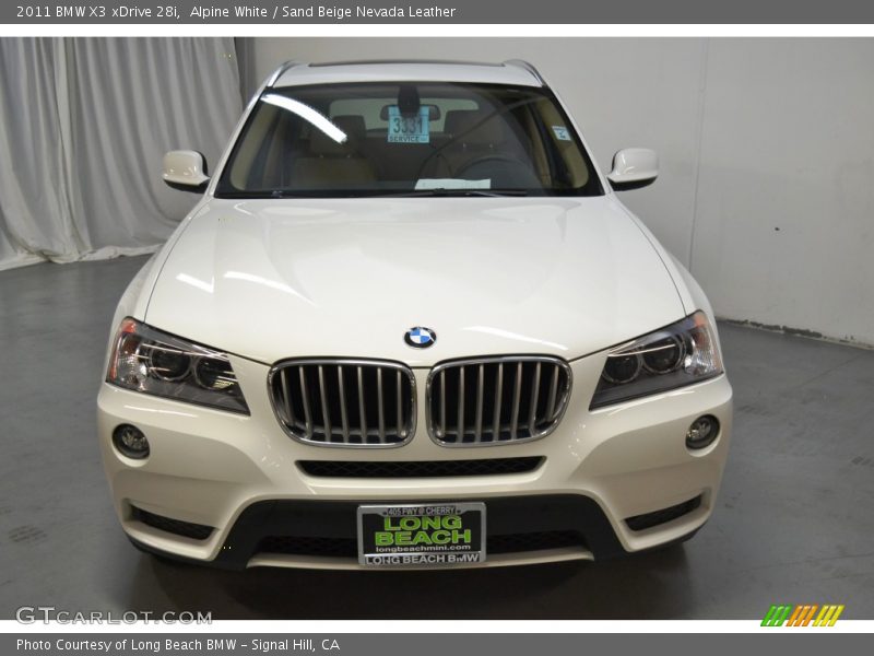 Alpine White / Sand Beige Nevada Leather 2011 BMW X3 xDrive 28i