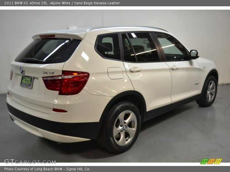 Alpine White / Sand Beige Nevada Leather 2011 BMW X3 xDrive 28i