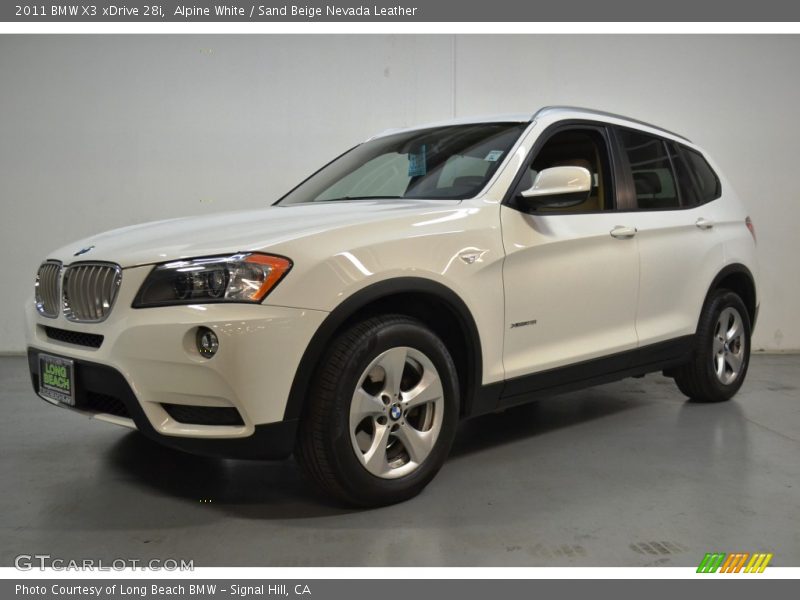 Alpine White / Sand Beige Nevada Leather 2011 BMW X3 xDrive 28i
