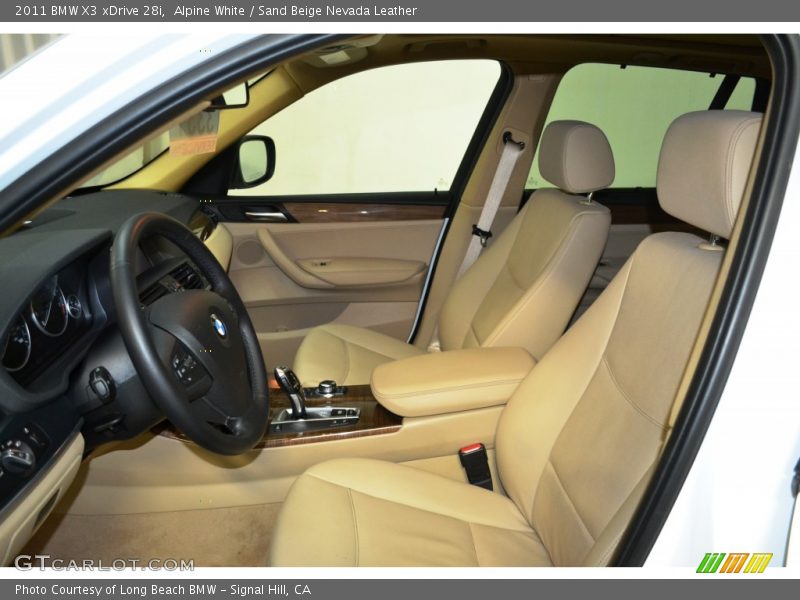 Alpine White / Sand Beige Nevada Leather 2011 BMW X3 xDrive 28i
