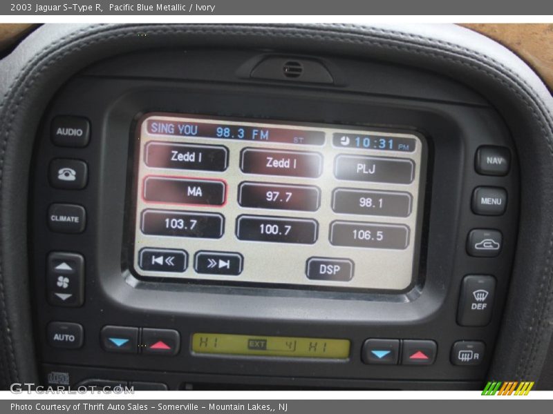 Pacific Blue Metallic / Ivory 2003 Jaguar S-Type R