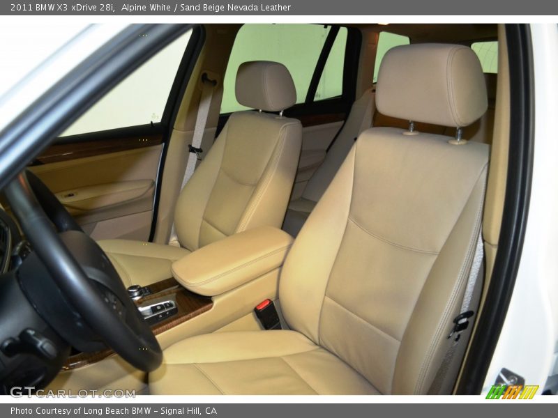 Alpine White / Sand Beige Nevada Leather 2011 BMW X3 xDrive 28i