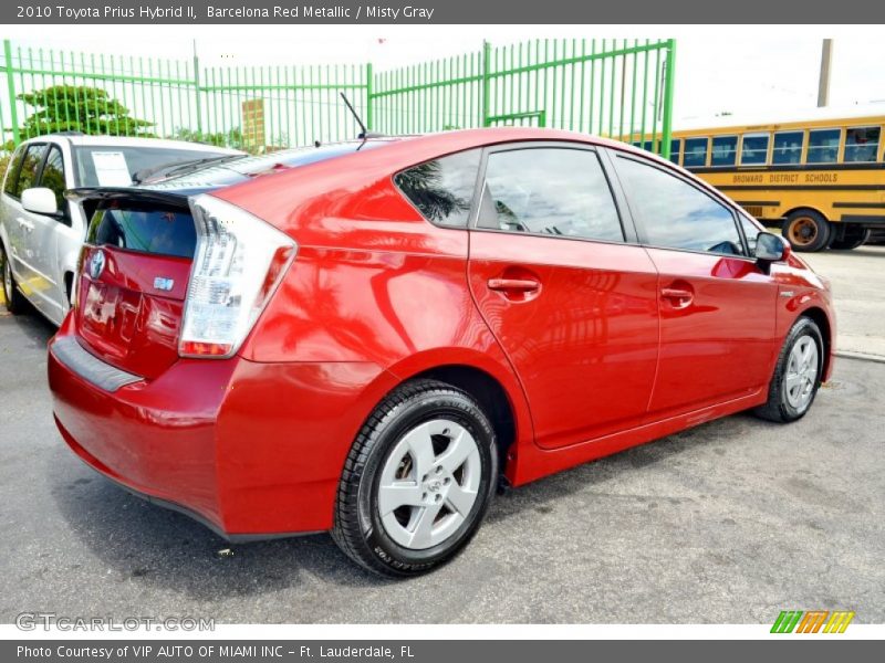 Barcelona Red Metallic / Misty Gray 2010 Toyota Prius Hybrid II