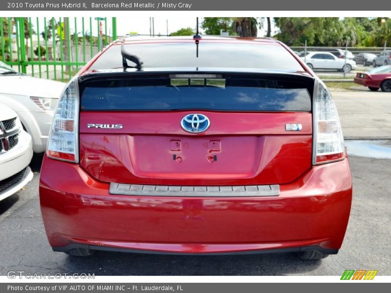 Barcelona Red Metallic / Misty Gray 2010 Toyota Prius Hybrid II