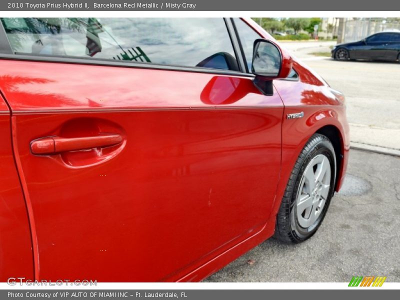 Barcelona Red Metallic / Misty Gray 2010 Toyota Prius Hybrid II