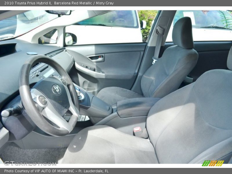 Barcelona Red Metallic / Misty Gray 2010 Toyota Prius Hybrid II