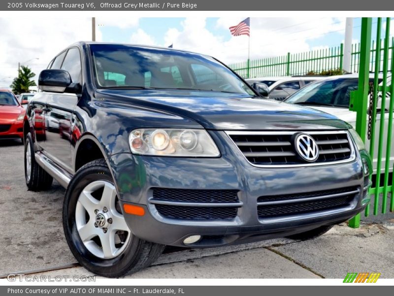 Offroad Grey Metallic / Pure Beige 2005 Volkswagen Touareg V6
