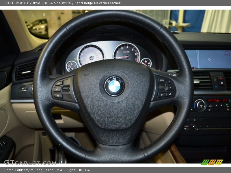 Alpine White / Sand Beige Nevada Leather 2011 BMW X3 xDrive 28i