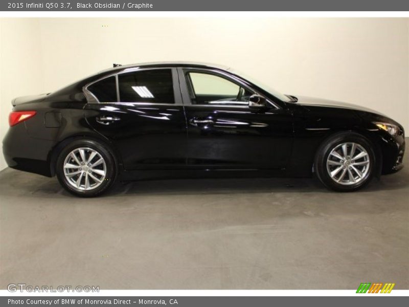 Black Obsidian / Graphite 2015 Infiniti Q50 3.7