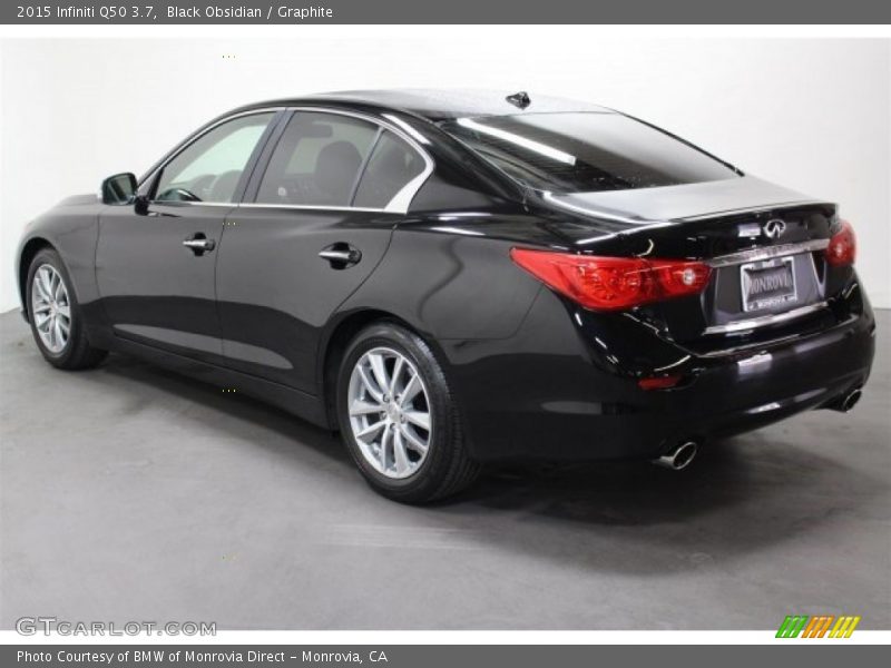 Black Obsidian / Graphite 2015 Infiniti Q50 3.7