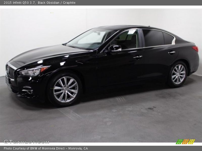 Black Obsidian / Graphite 2015 Infiniti Q50 3.7