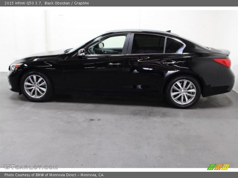 Black Obsidian / Graphite 2015 Infiniti Q50 3.7