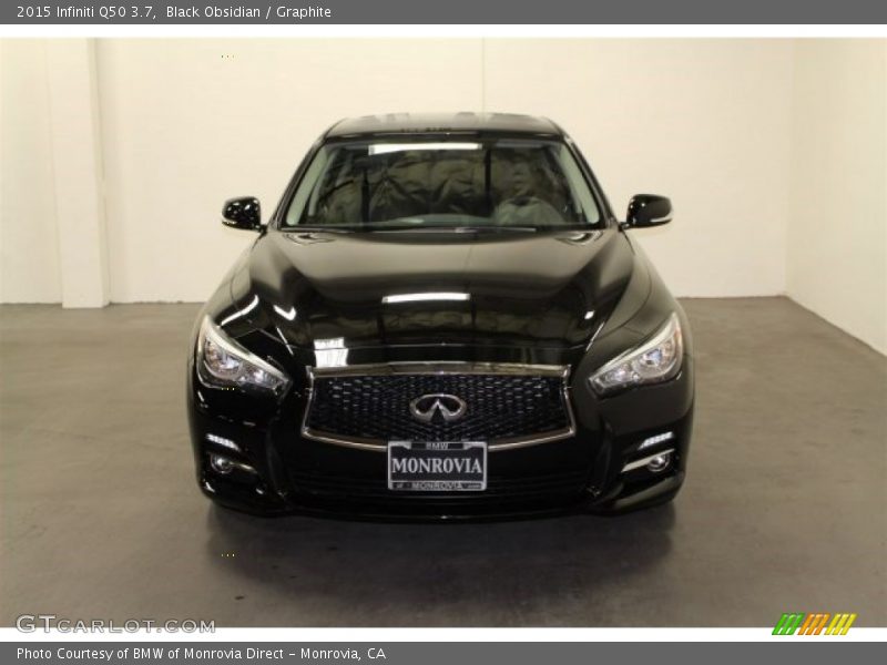 Black Obsidian / Graphite 2015 Infiniti Q50 3.7