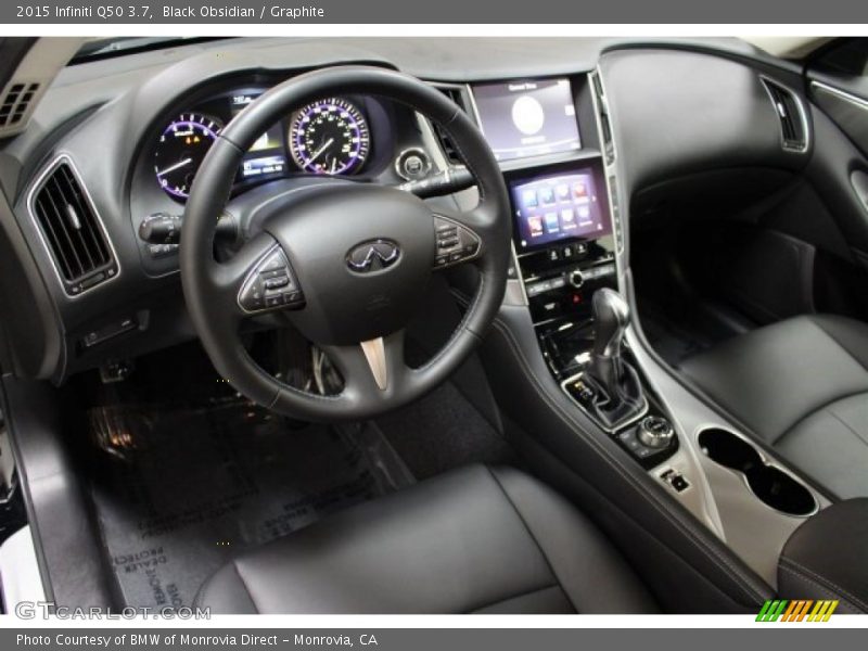 Black Obsidian / Graphite 2015 Infiniti Q50 3.7