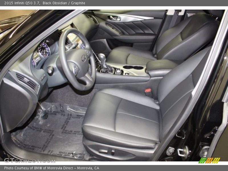 Black Obsidian / Graphite 2015 Infiniti Q50 3.7
