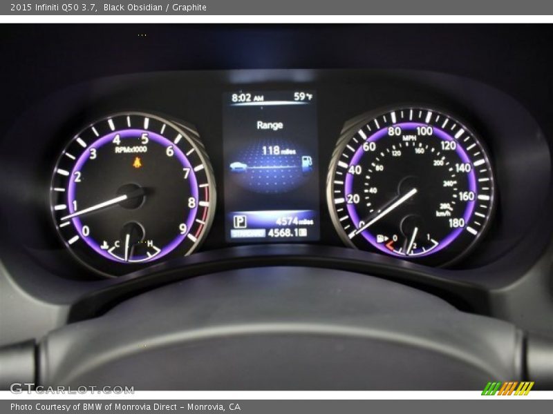 Black Obsidian / Graphite 2015 Infiniti Q50 3.7