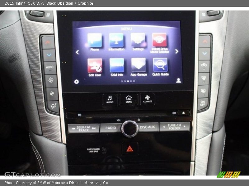 Black Obsidian / Graphite 2015 Infiniti Q50 3.7