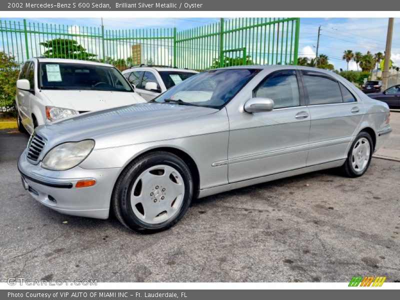  2002 S 600 Sedan Brilliant Silver Metallic