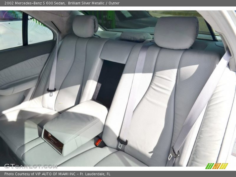 Rear Seat of 2002 S 600 Sedan