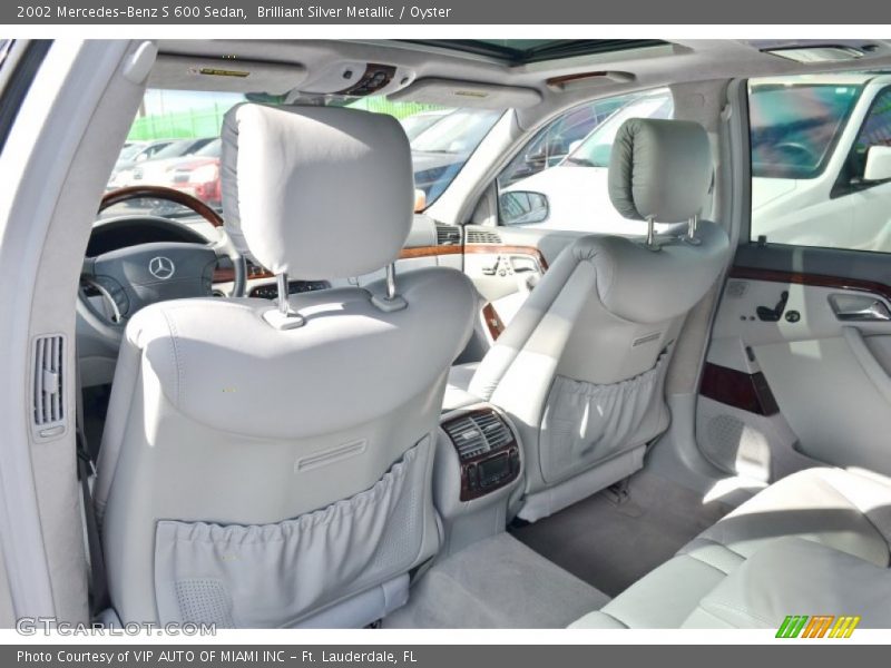 Brilliant Silver Metallic / Oyster 2002 Mercedes-Benz S 600 Sedan