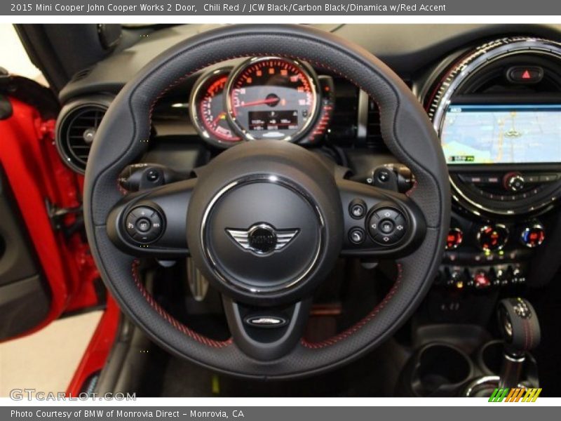 Chili Red / JCW Black/Carbon Black/Dinamica w/Red Accent 2015 Mini Cooper John Cooper Works 2 Door