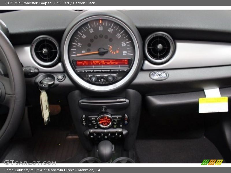 Chili Red / Carbon Black 2015 Mini Roadster Cooper