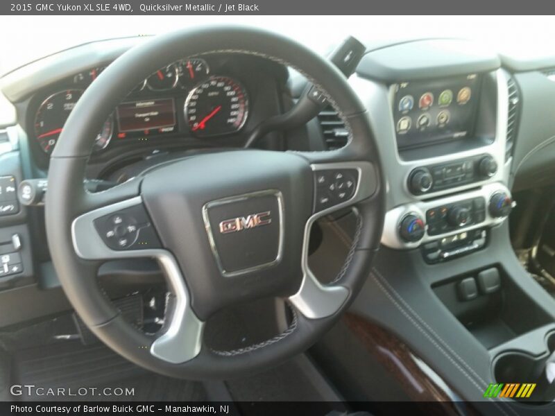 Quicksilver Metallic / Jet Black 2015 GMC Yukon XL SLE 4WD