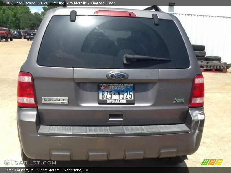 Sterling Grey Metallic / Charcoal Black 2010 Ford Escape XLT V6