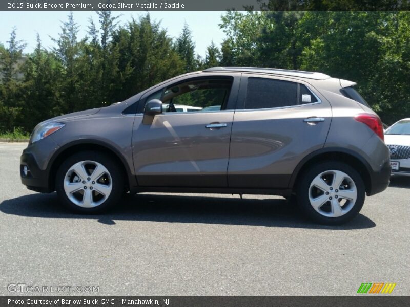 Cocoa Silver Metallic / Saddle 2015 Buick Encore Premium