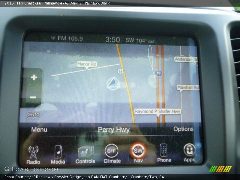 Anvil / Trailhawk Black 2015 Jeep Cherokee Trailhawk 4x4