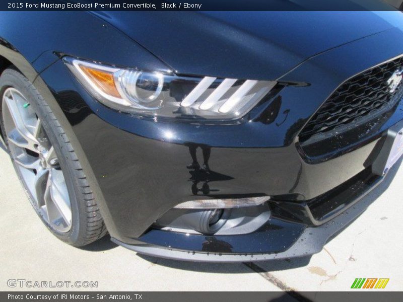 Black / Ebony 2015 Ford Mustang EcoBoost Premium Convertible