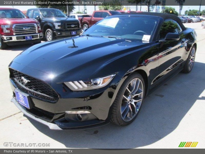 Black / Ebony 2015 Ford Mustang EcoBoost Premium Convertible