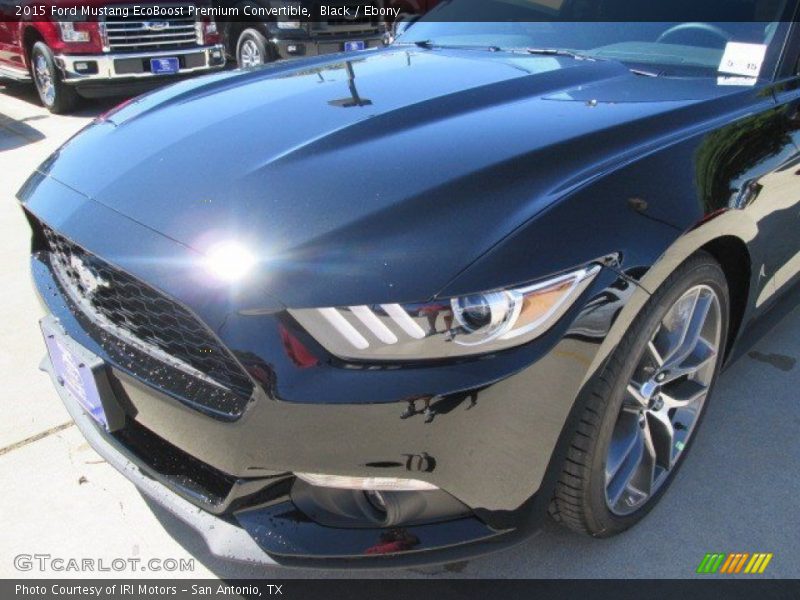 Black / Ebony 2015 Ford Mustang EcoBoost Premium Convertible