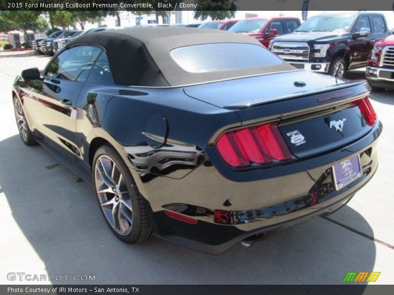 Black / Ebony 2015 Ford Mustang EcoBoost Premium Convertible