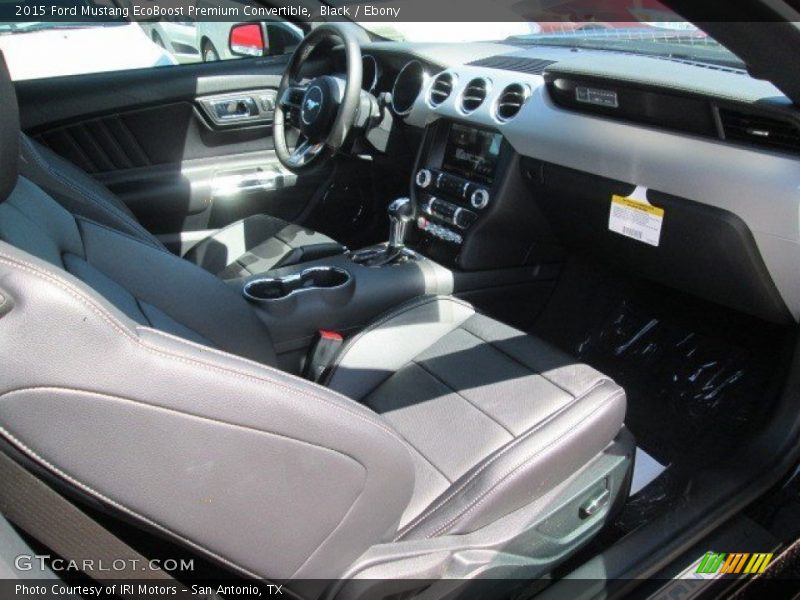 Black / Ebony 2015 Ford Mustang EcoBoost Premium Convertible
