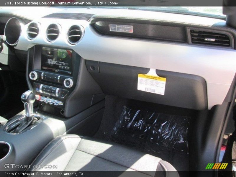 Black / Ebony 2015 Ford Mustang EcoBoost Premium Convertible