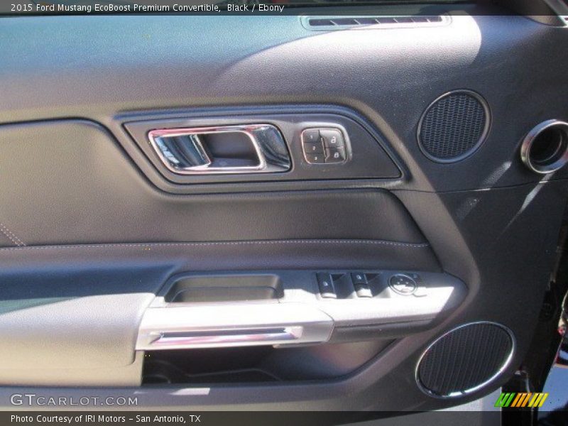 Black / Ebony 2015 Ford Mustang EcoBoost Premium Convertible