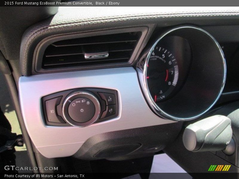 Black / Ebony 2015 Ford Mustang EcoBoost Premium Convertible
