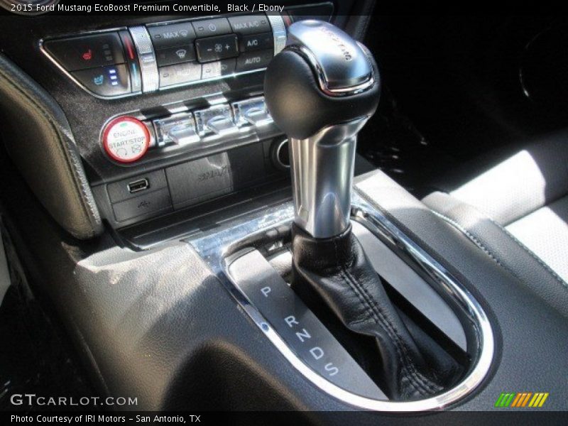 Black / Ebony 2015 Ford Mustang EcoBoost Premium Convertible