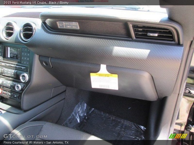 Black / Ebony 2015 Ford Mustang V6 Coupe