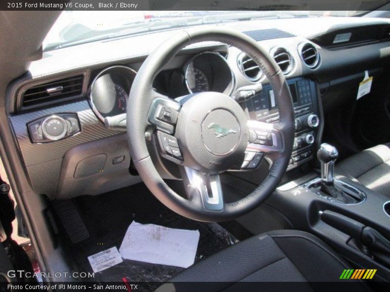 Black / Ebony 2015 Ford Mustang V6 Coupe