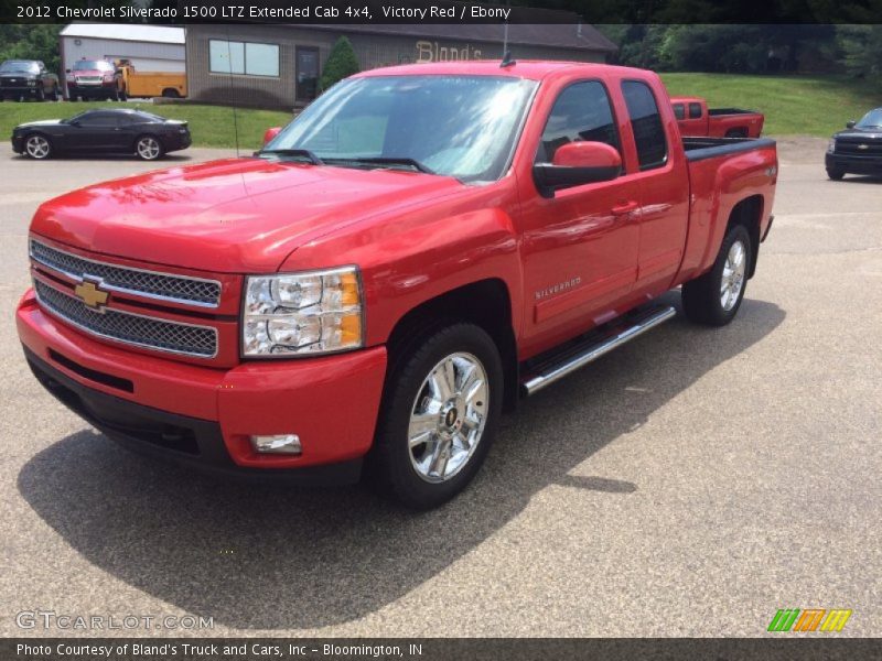 Victory Red / Ebony 2012 Chevrolet Silverado 1500 LTZ Extended Cab 4x4