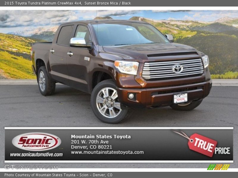 Sunset Bronze Mica / Black 2015 Toyota Tundra Platinum CrewMax 4x4