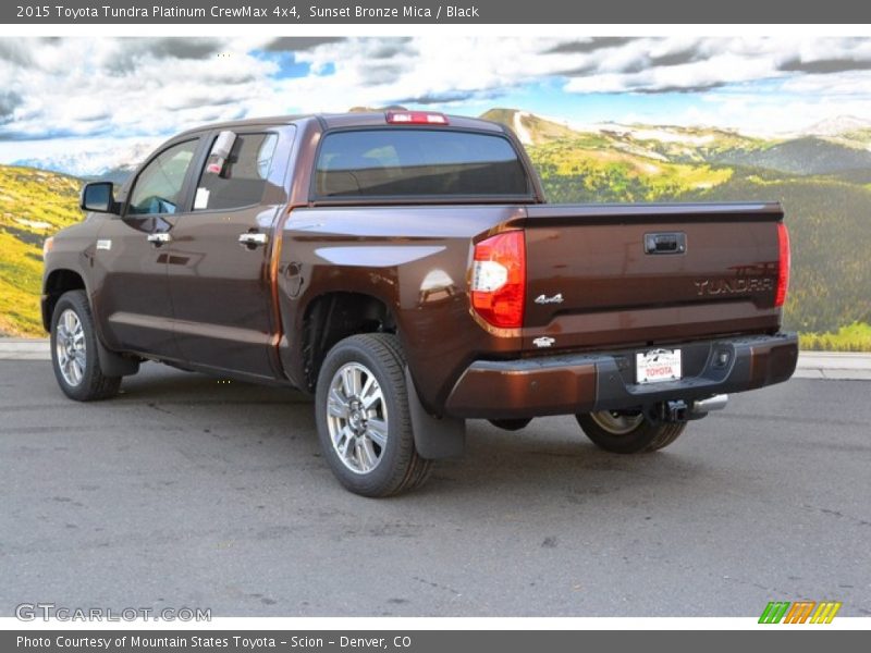 Sunset Bronze Mica / Black 2015 Toyota Tundra Platinum CrewMax 4x4