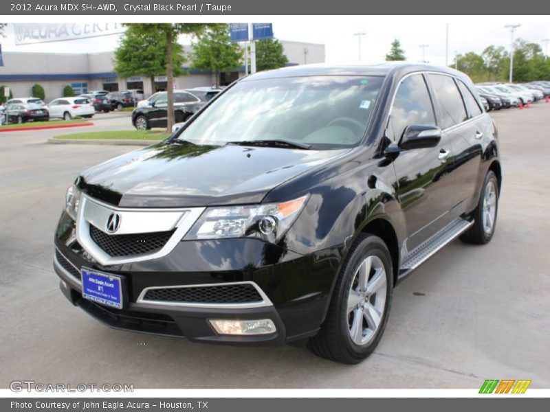Crystal Black Pearl / Taupe 2012 Acura MDX SH-AWD