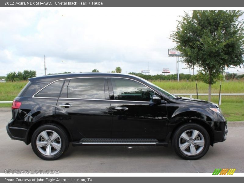 Crystal Black Pearl / Taupe 2012 Acura MDX SH-AWD