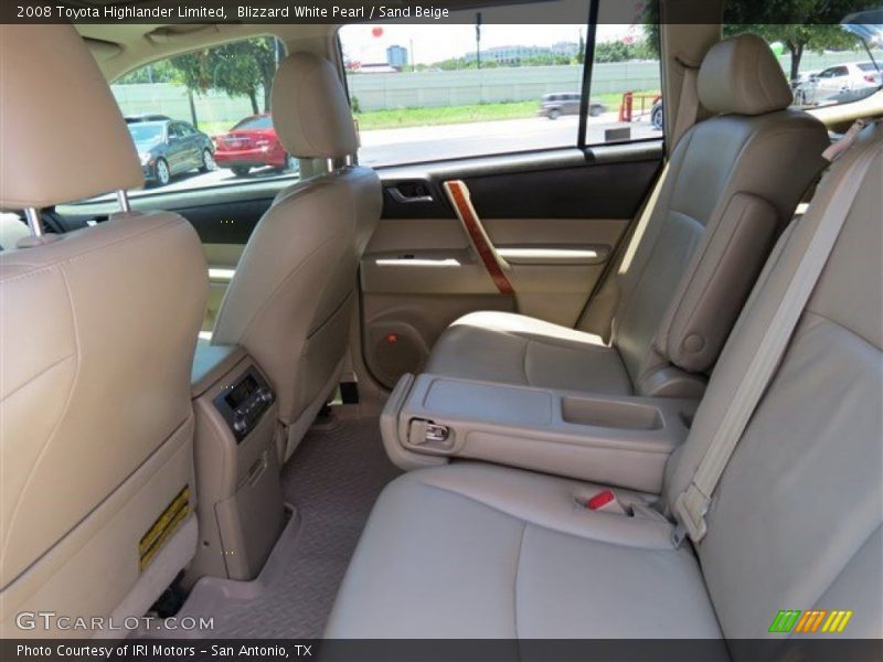 Blizzard White Pearl / Sand Beige 2008 Toyota Highlander Limited