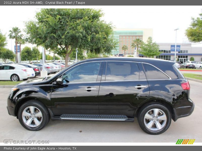 Crystal Black Pearl / Taupe 2012 Acura MDX SH-AWD